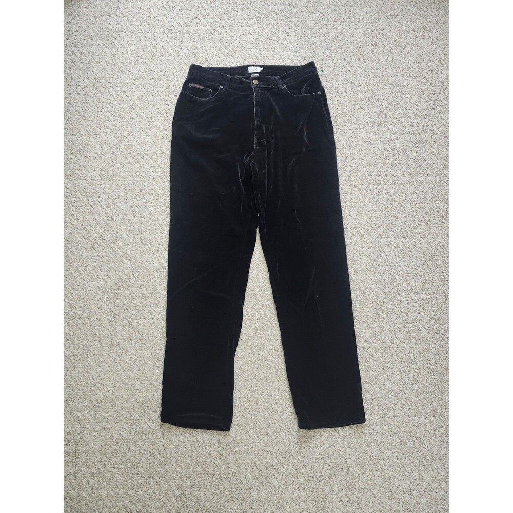 Calvin Klein Black Velvet Pants Women's 12